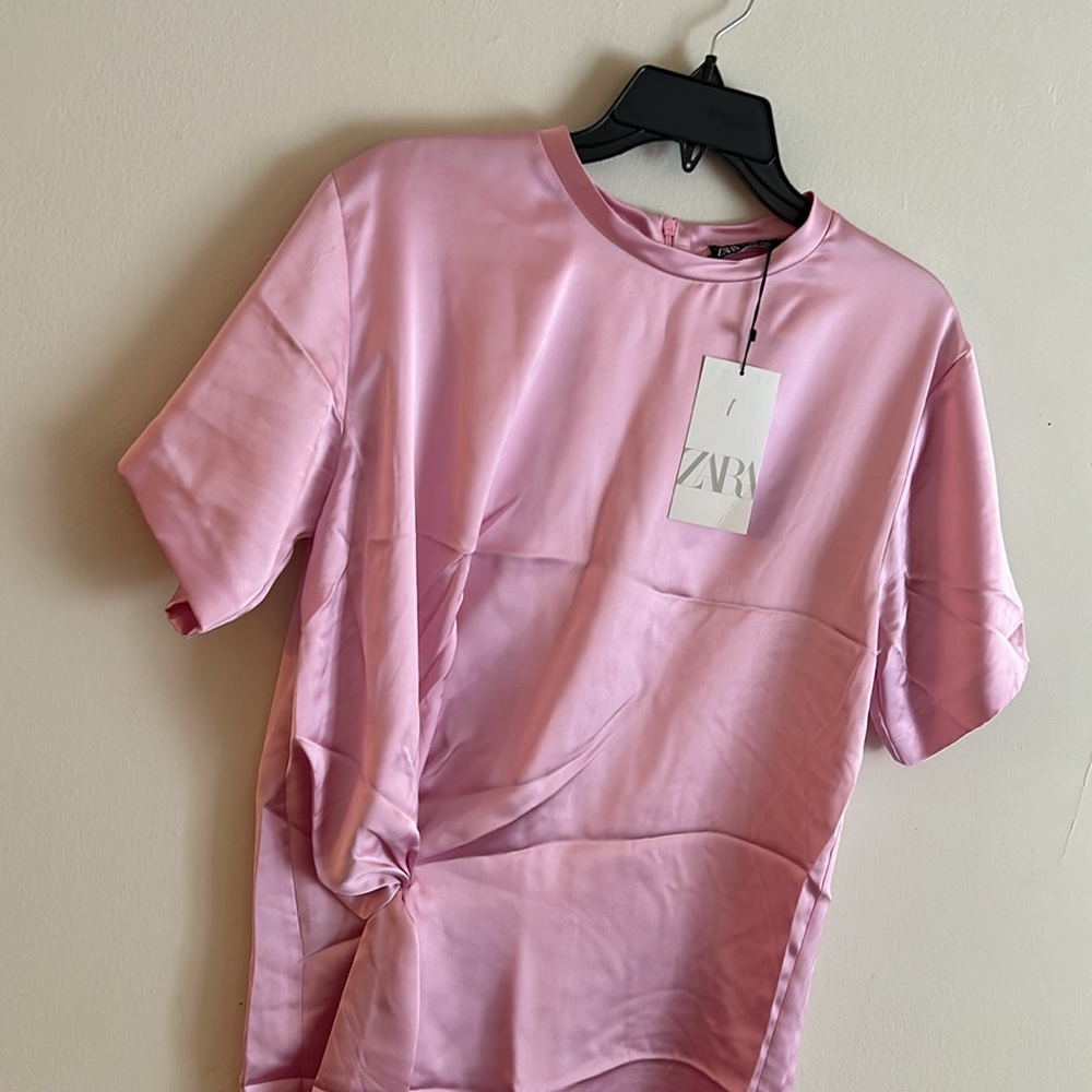 🌸Zara Silky Long Blouse Dress - Picture 2 of 9